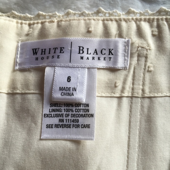 WHBM Strapless White Lace Dress Size 6 - Picture 7 of 10